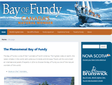 Tablet Screenshot of bayoffundytourism.com